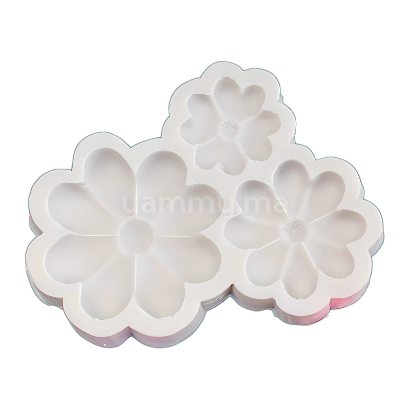 Moule Silicone 3 Fleurs Oxalis