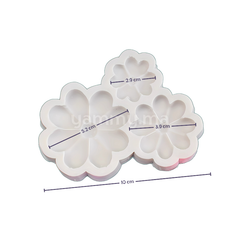 Moule Silicone 3 Fleurs Oxalis