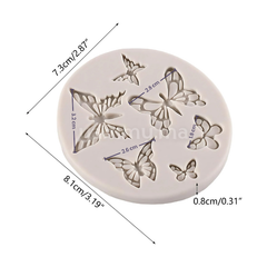 Moule Silicone 6 Papillons