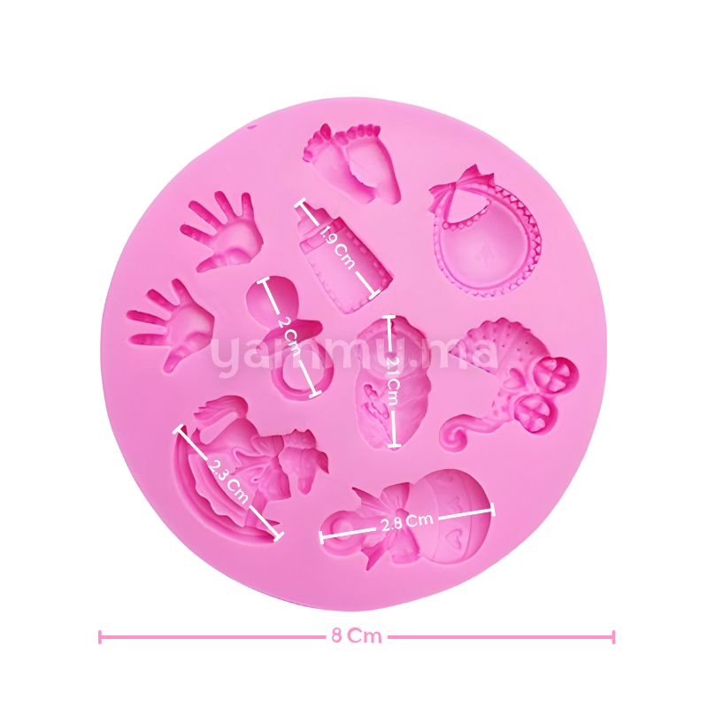 Moule Silicone Baptême