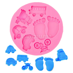 Moule Silicone Vélo Voiture Bus Camion Pieds