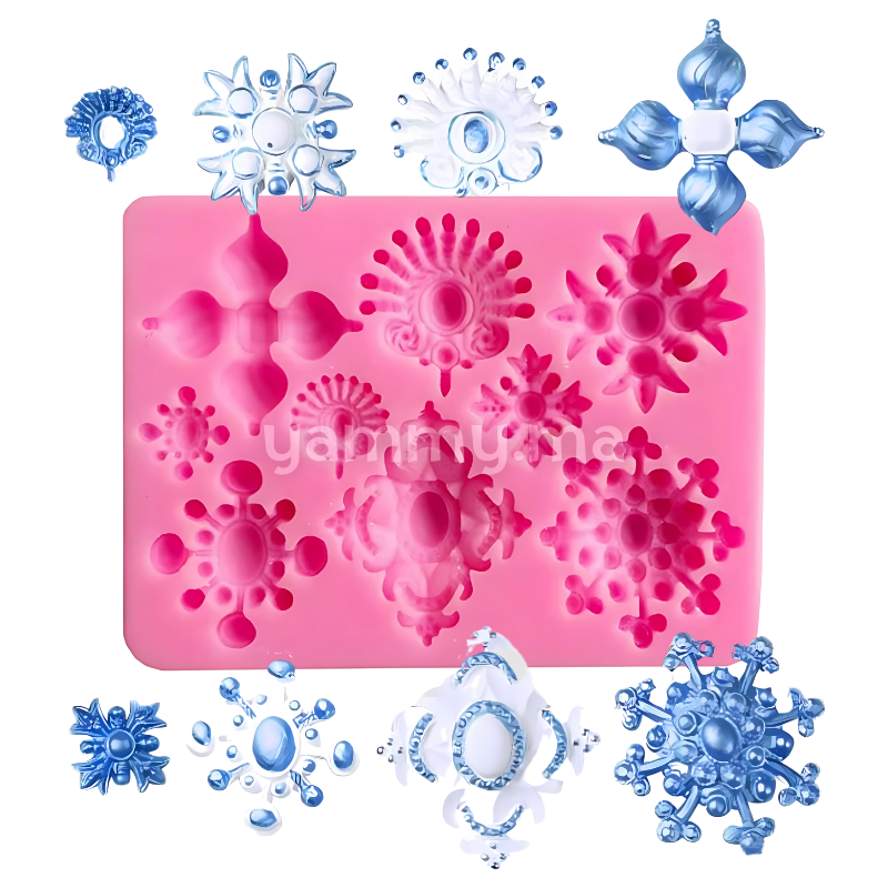 Moule Silicone 9 Diamonds