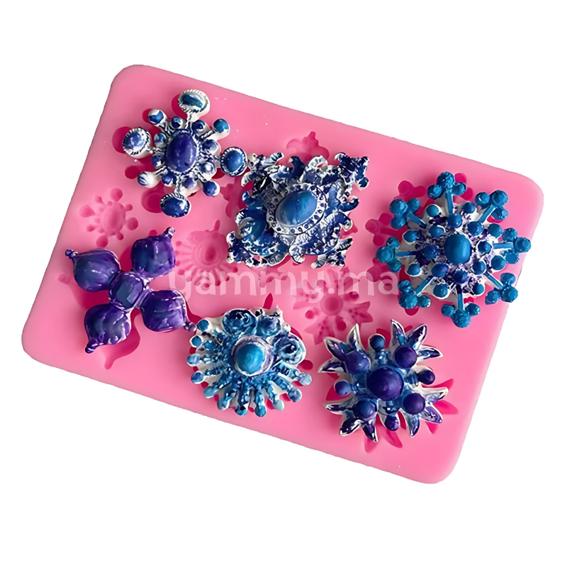 Moule Silicone 9 Diamonds