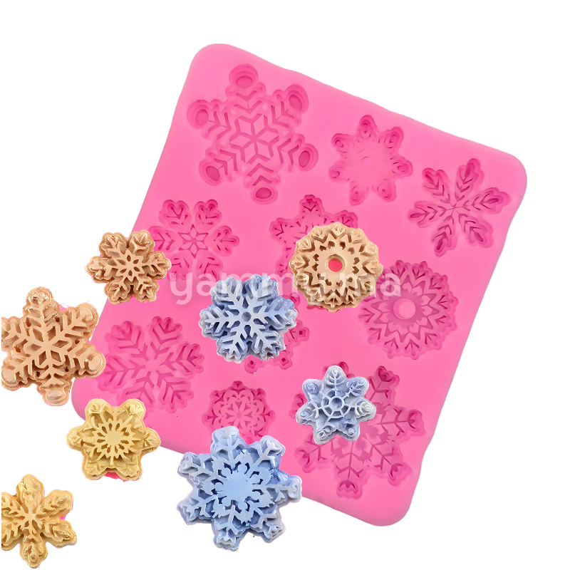 Moule Silicone 10 Flocons de Neige