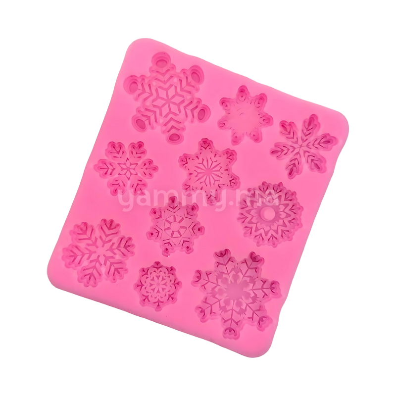 Moule Silicone 10 Flocons de Neige