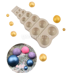 Moule Silicone 12 Demi-Sphères