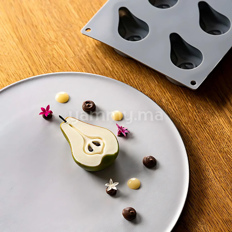 Moule Silicone Demi Poire "GG069" - Pavoni