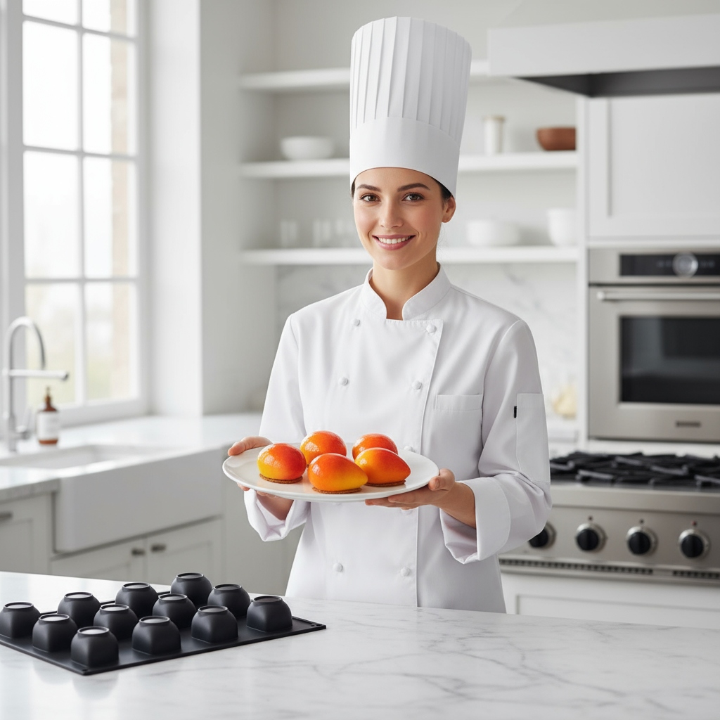 Moule Silicone Mangue 9 x H 3.5 cm (x12) "PX43104" - Pavoni