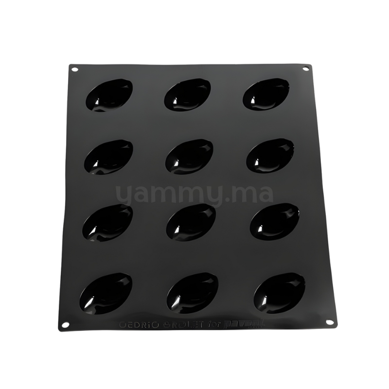 Moule Silicone Mangue 9 x H 3.5 cm (x12) "PX43104" - Pavoni