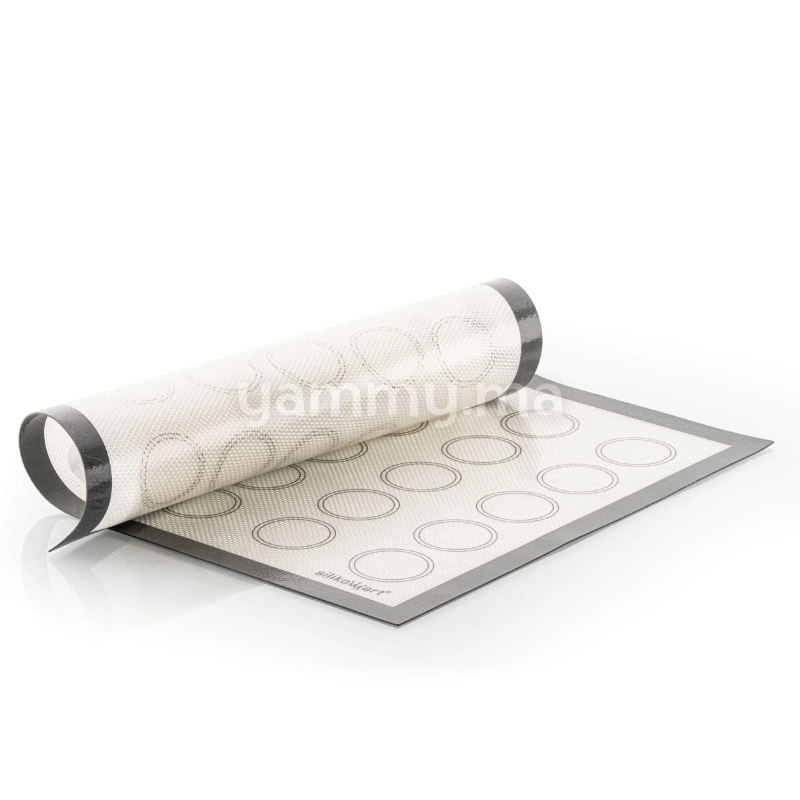 Tapis en Silicone Macarons Fibre de Verre 30x40 cm - Silikomart