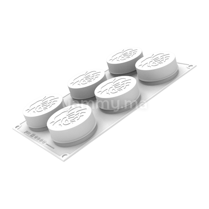 Moule Silicone Valentine 110 ml Ø 7 cm (x6) - Silikomart