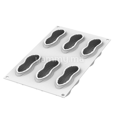 Moule Silicone Cacahuète 100 ml (x6) - Silikomart