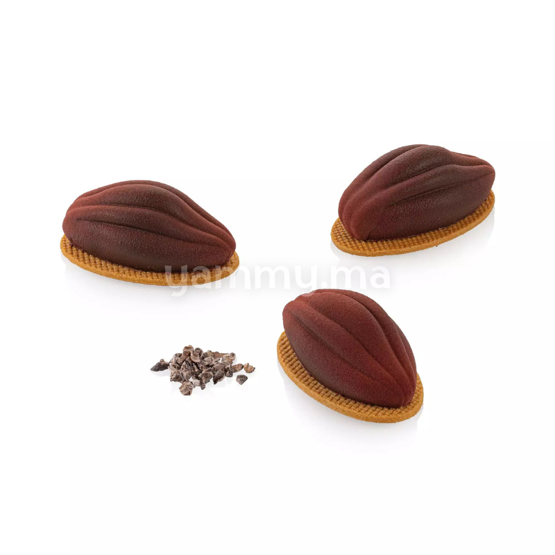 Moule Silicone Fève de Cacao 30 ml (x12) - Silikomart