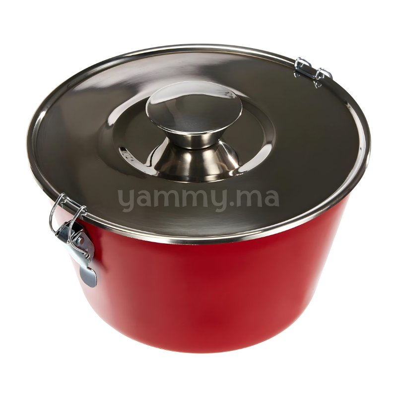 Moule Flan Crème Caramel avec Couvercle "Venus" 20 cm - Ibili 356020