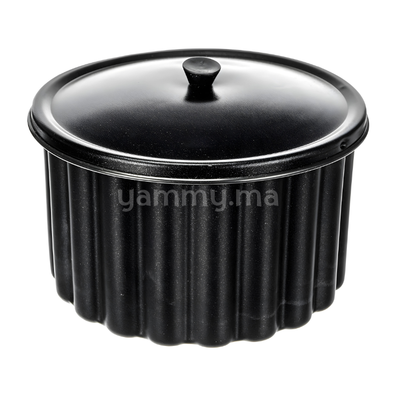 Moule Flan Pudding avec Couvercle "Moka" 20 cm - Ibili 825020