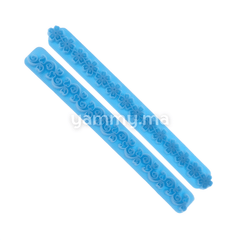 SET. 2 Embosseurs Guirland de Fleurs pour Pâte à Sucre M2