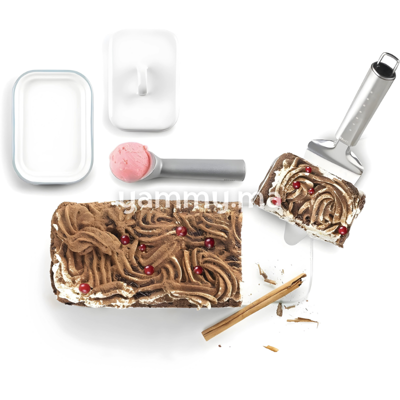 Moule Amovible Rectangulaire avec Base en Verre 28 cm - Ibili 875900