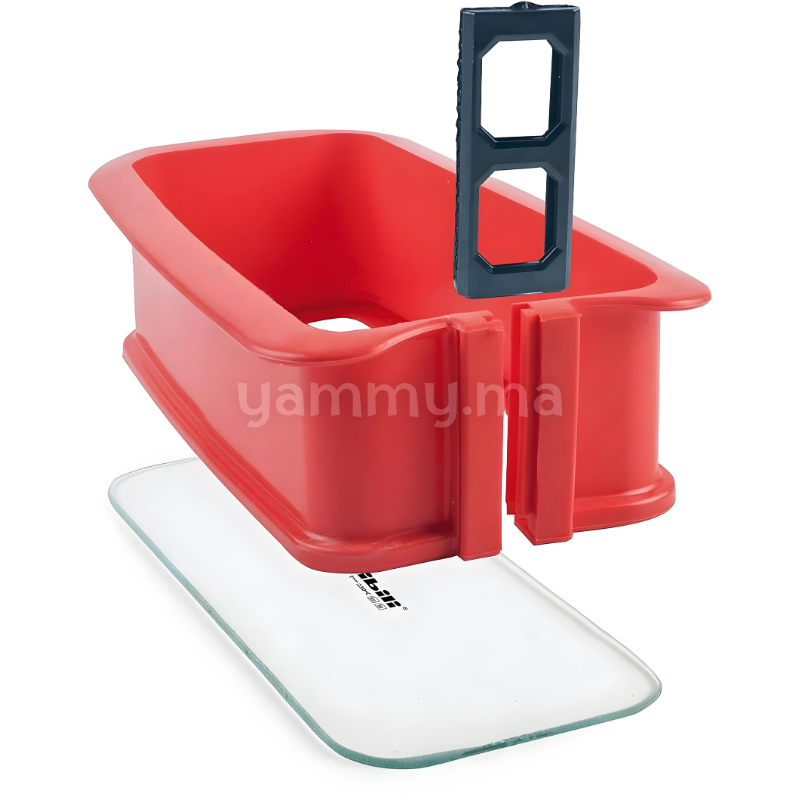 Moule Amovible Rectangulaire avec Base en Verre 28 cm - Ibili 875900