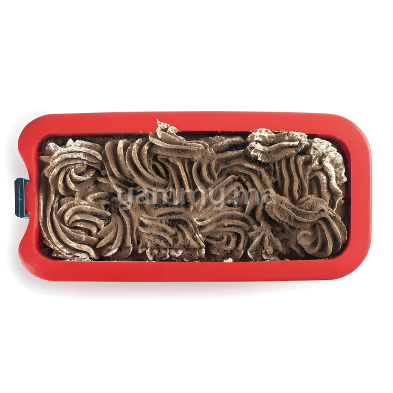 Moule Amovible Rectangulaire avec Base en Verre 28 cm - Ibili 875900