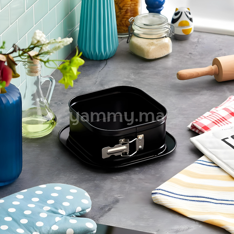 Moule à Charnière Carré Bord Haut 18cm - Patisse 02920