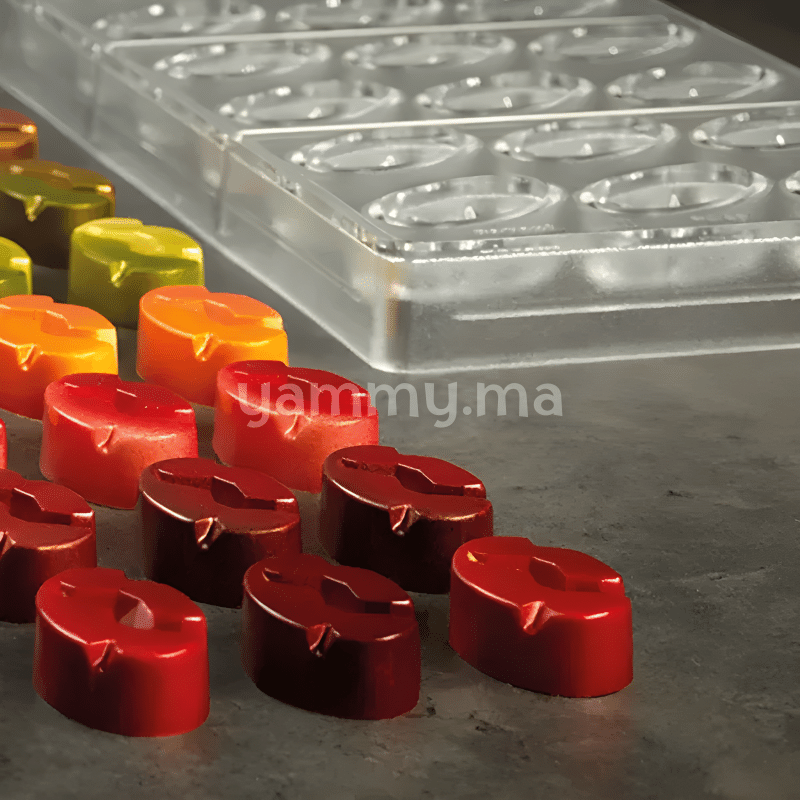 Moule Chocolat en Polycarbonate Abyss Carre "PC68" - Pavoni