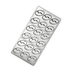 Moule Chocolat en Polycarbonate Abyss Oval "PC68" - Pavoni