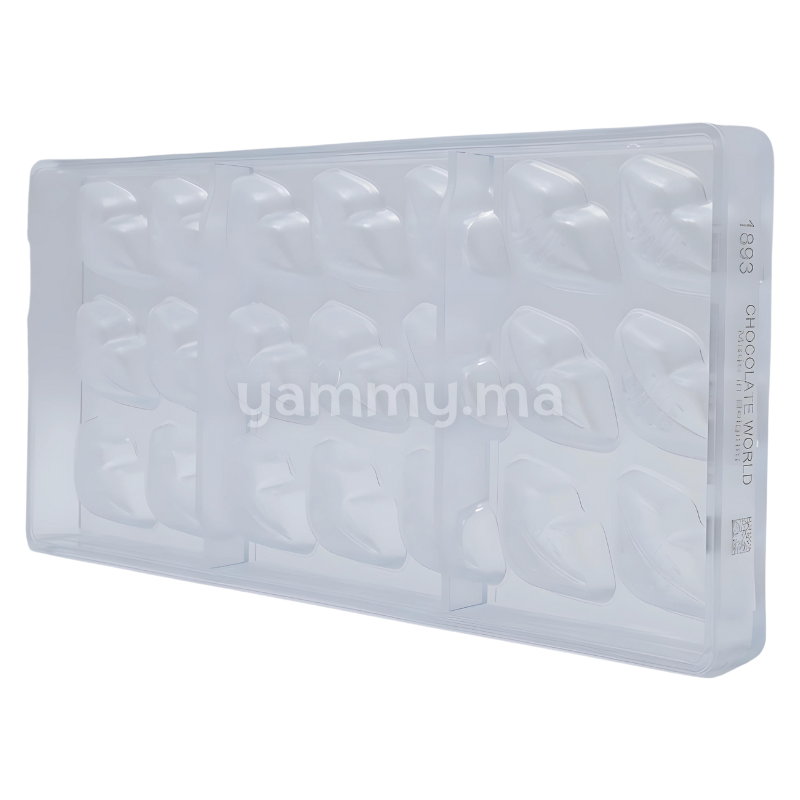 Moule Chocolat en Polycarbonate Lèvres Love "CW1893" - Chocolate World