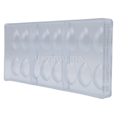 Moule à Chocolat en Polycarbonate Quenelle Facette "CW12063" 7.5gr - Chocolate World