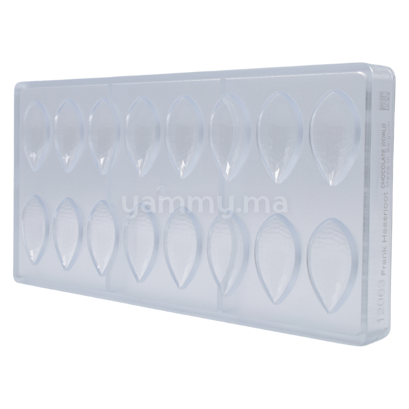 Moule à Chocolat en Polycarbonate Quenelle Facette "CW12063" 7.5gr - Chocolate World