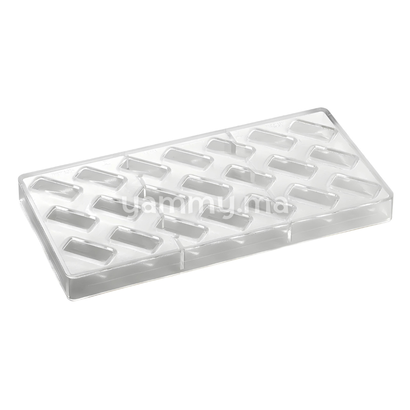 Moule Chocolat en Polycarbonate Rectangle Artisanal "PC114" - Pavoni