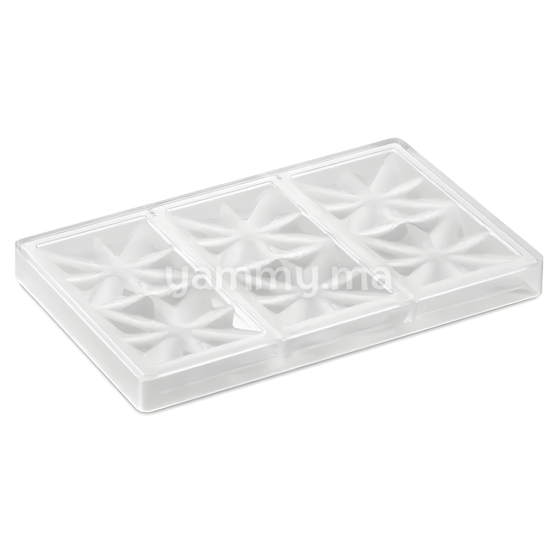 Moule Chocolat en Polycarbonate Tablette Edelweiss "PC5005" - Pavoni