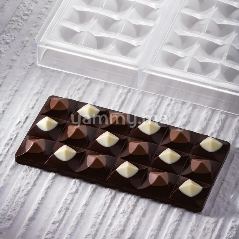 Moule Chocolat en Polycarbonate Tablette Moulin "PC5009" - Pavoni