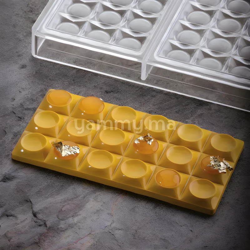 Moule Chocolat en Polycarbonate Tablette Bricks "PC5010" - Pavoni
