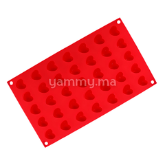 Moule Silicone 35 Mini Coeurs Bombé 3D