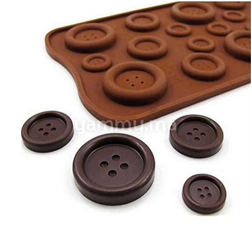 Moule Silicone 19 Bouttons 