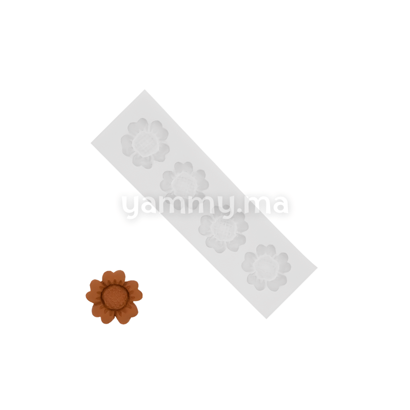 Moule Silicone 4 Fleurs M2