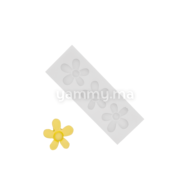 Moule Silicone 4 Fleurs M3