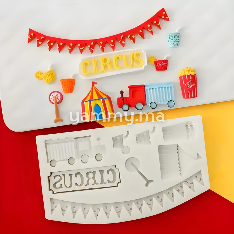 Moule Silicone Thème Cirque