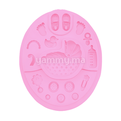 Moule Silicone Thème Baptême