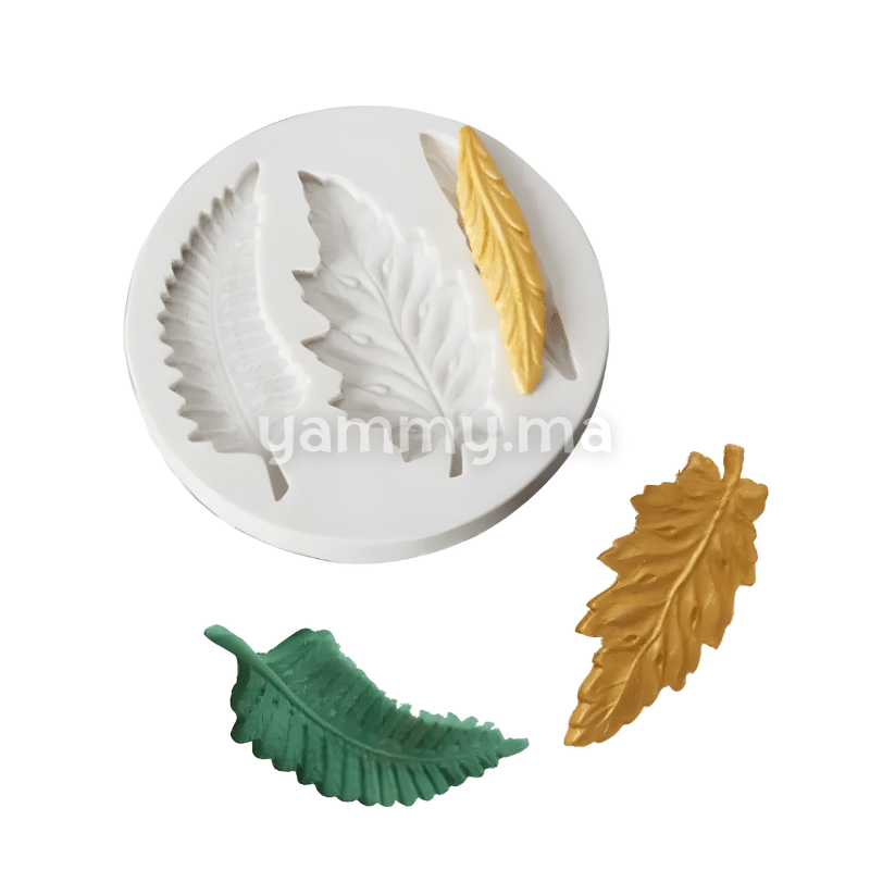 Moule Silicone 3 Feuilles d'Arbre