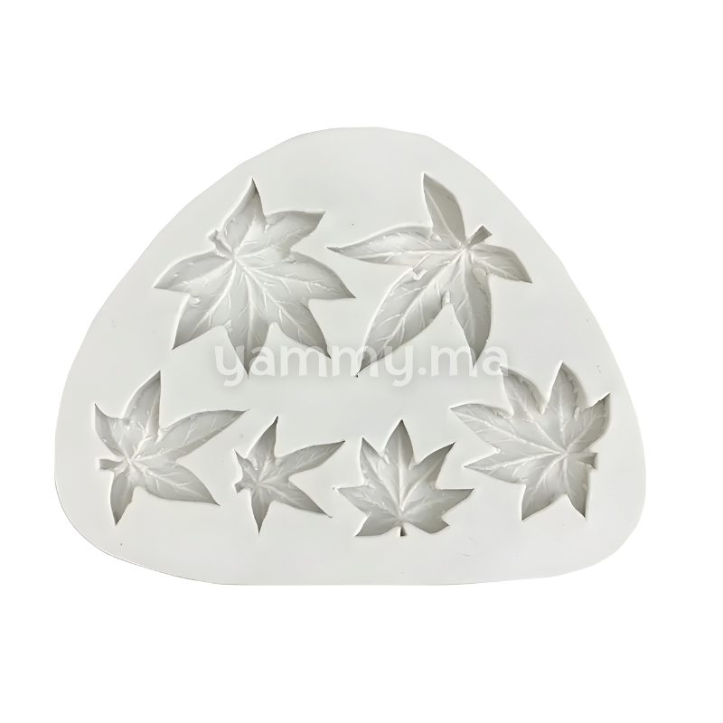 Moule Silicone 6 Feuilles de Chanvre