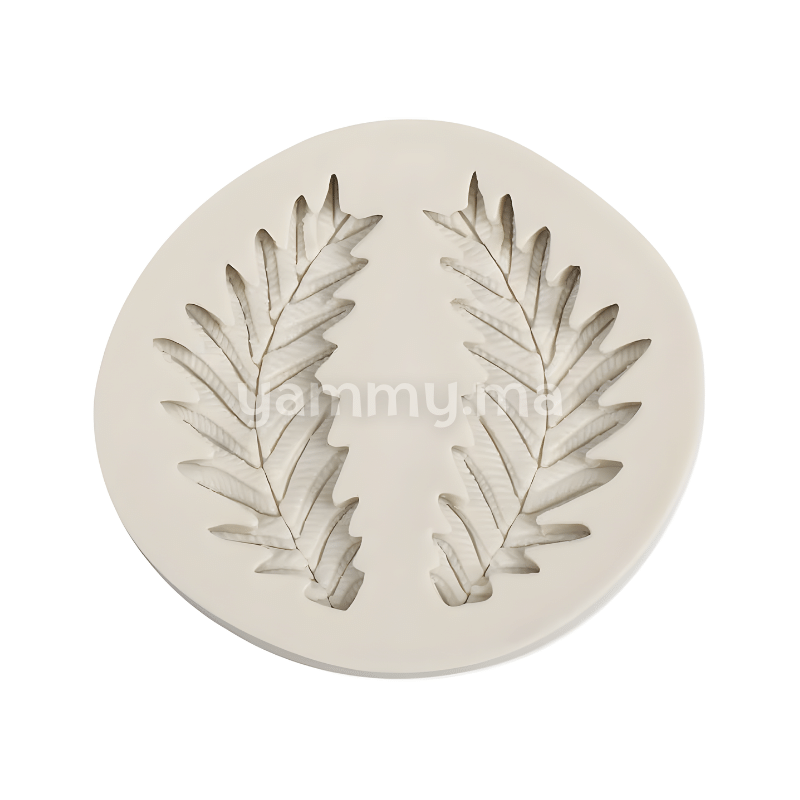 Moule Silicone 2 Branches d'Olive feuille pate a sucre