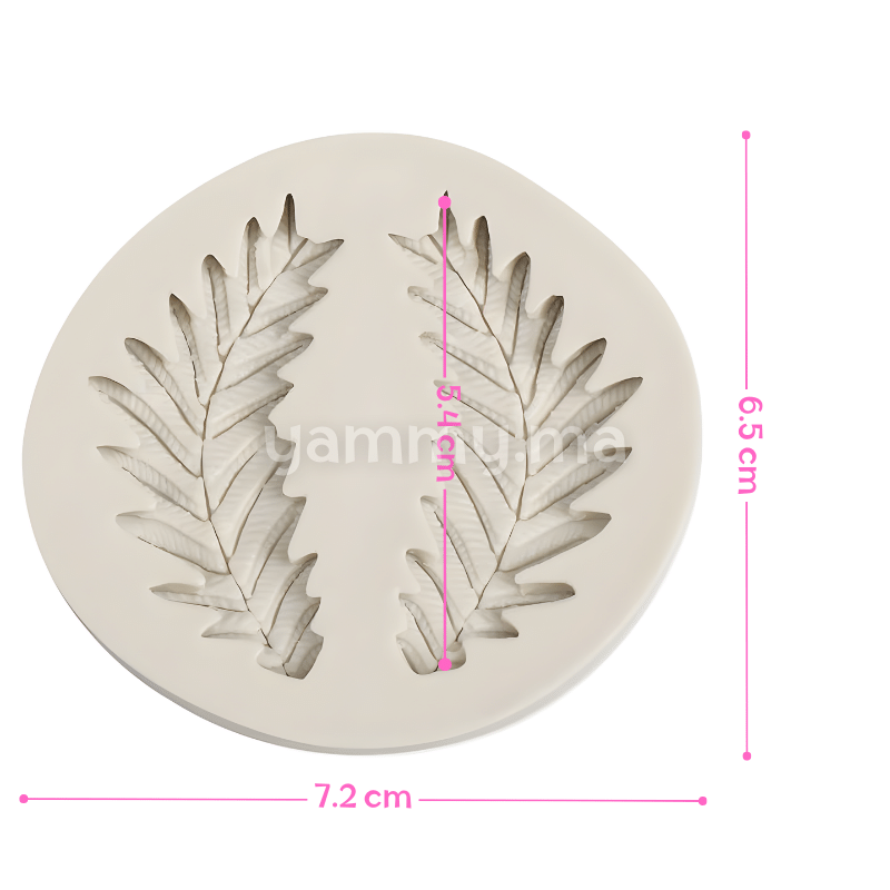 Moule Silicone 2 Branches d'Olive feuille pate a sucre