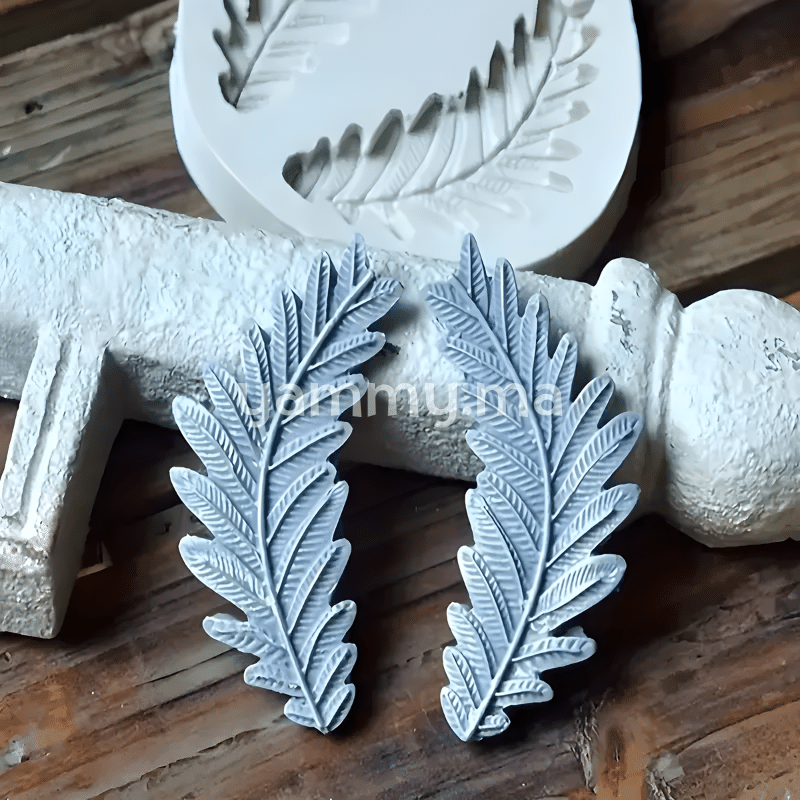 Moule Silicone 2 Branches d'Olive feuille pate a sucre