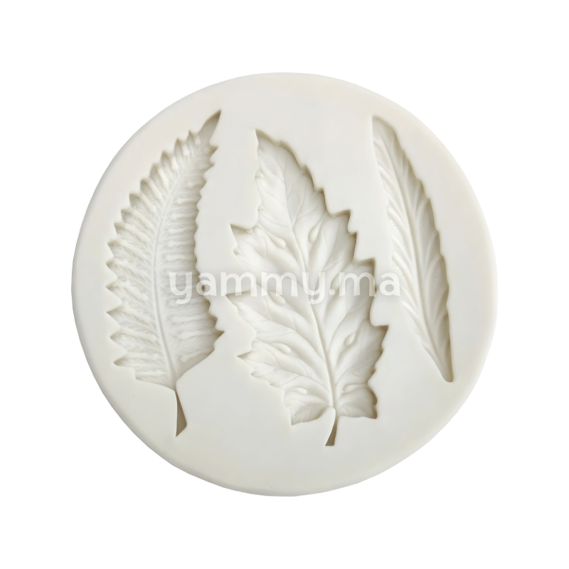 Moule Silicone 3 Feuilles d'Arbre
