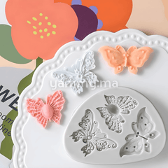 Moule Silicone 3 Papillons pate a sucre