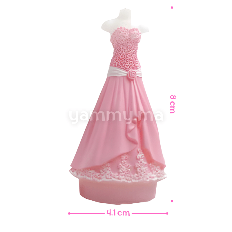 SET. 2 Moules Silicone pour la Robe de Mariage 3D