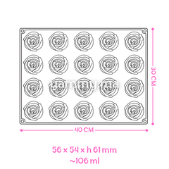 Moule Silicone Romance 30/40 cm "PX4376" - Pavoni