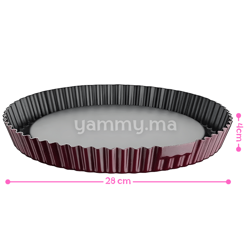 Moule à Tarte 28 cm Anti-adhésif - Cem