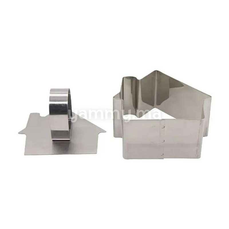 SET. 2 Moule en Inox a Mousse Individuel Maison